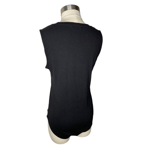 Mangpop Sleeveless Crewneck Bodysuit Women's Size XXL Black New Without Tags - Picture 8 of 10